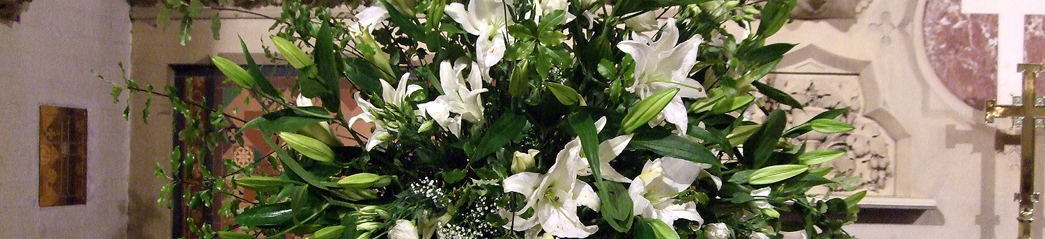 Flowers at a funeral