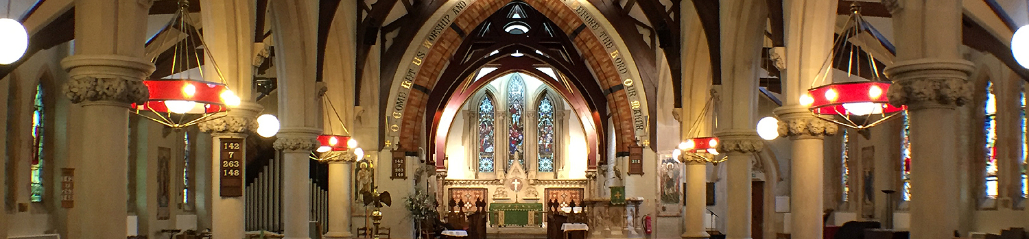 Inside the church