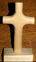 The wooden cross 