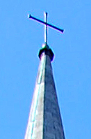 Cross on the spire